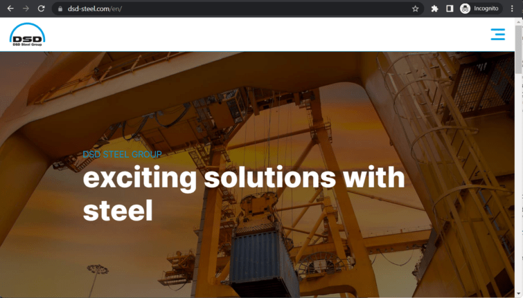 dsd steel group gmbh landing page